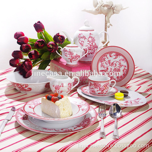 Elegant Style Fine White Ceramic 3 tier plate stand